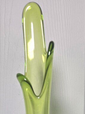 Vintage Green Swung Vase 15"
